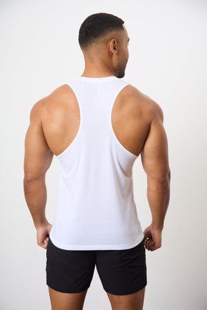 Essential Training Vest in White - TAILORED ATHLETE - ROW