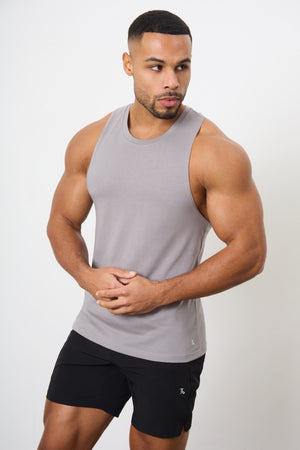 Essential Training Vest in Mid Grey - TAILORED ATHLETE - ROW