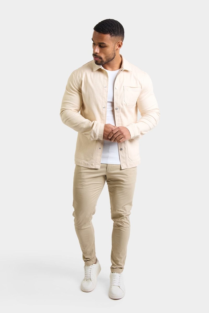 Utility Jacket in Ecru - TAILORED ATHLETE - ROW