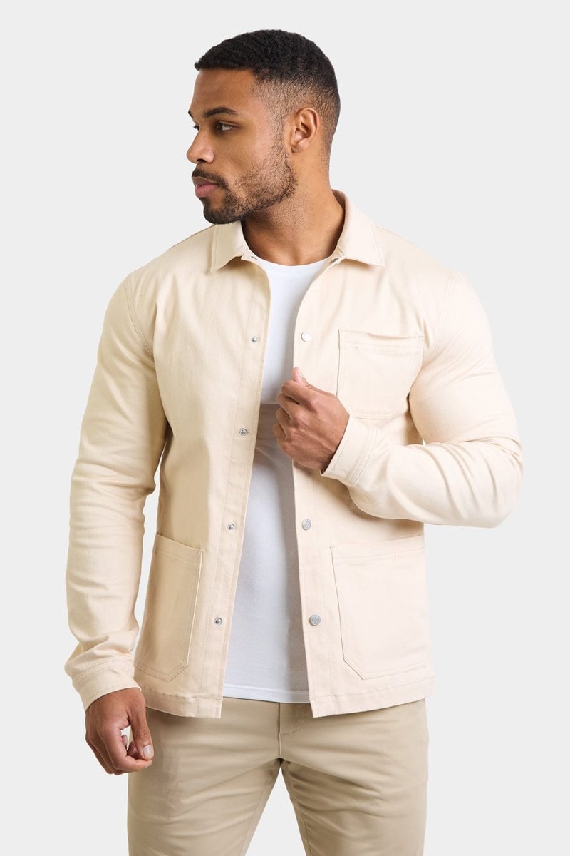 Utility Jacket in Ecru - TAILORED ATHLETE - ROW