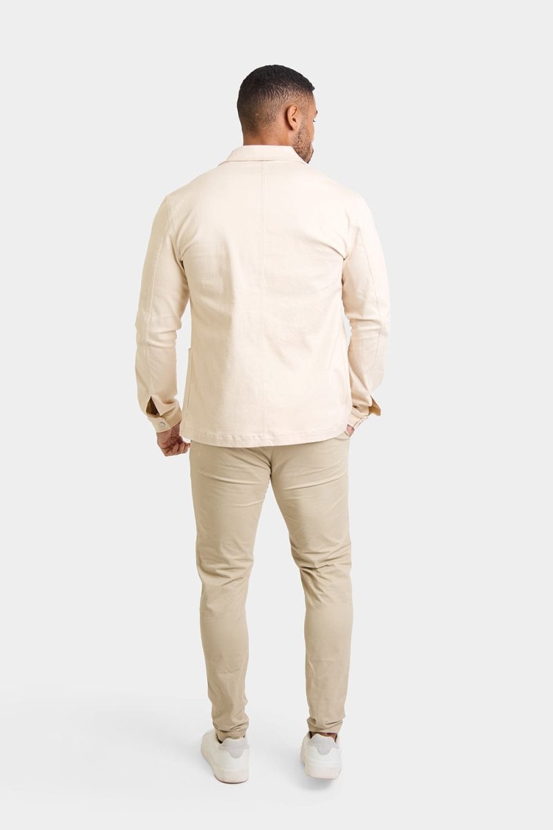 Utility Jacket in Ecru - TAILORED ATHLETE - ROW