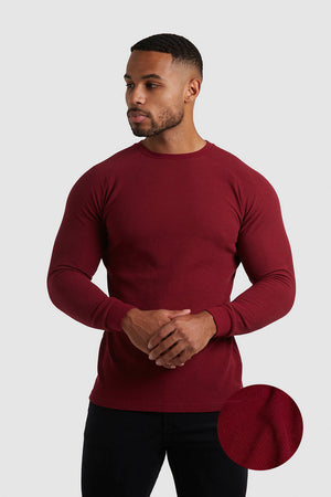 Waffle T-Shirt in Claret - TAILORED ATHLETE - ROW