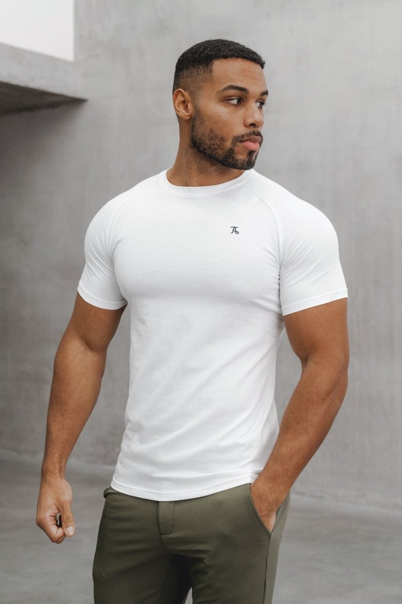 Premium Muscle Fit T-Shirt in White - TAILORED ATHLETE - ROW