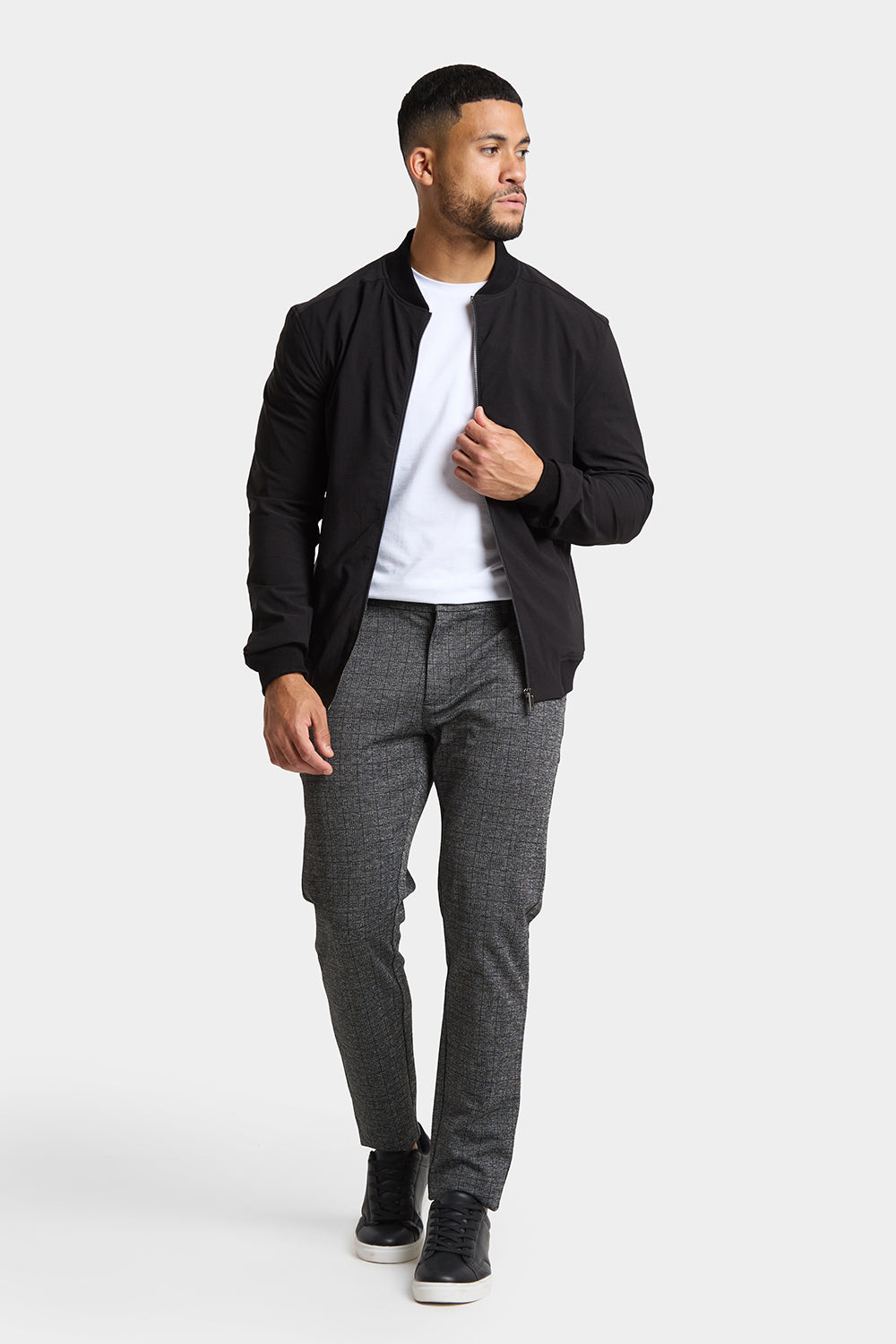 Winter Bomber Jacket in Black - TAILORED ATHLETE - ROW