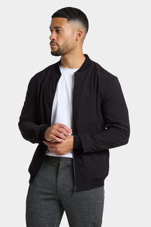 Winter Bomber Jacket in Black - TAILORED ATHLETE - ROW