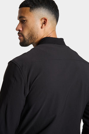 Winter Bomber Jacket in Black - TAILORED ATHLETE - ROW