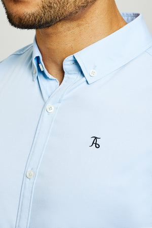 Bamboo Shirt (SS) in Pale Blue - TAILORED ATHLETE - ROW