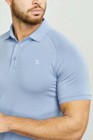 Muscle Fit Polo Shirt in Lavender Blue - TAILORED ATHLETE - ROW