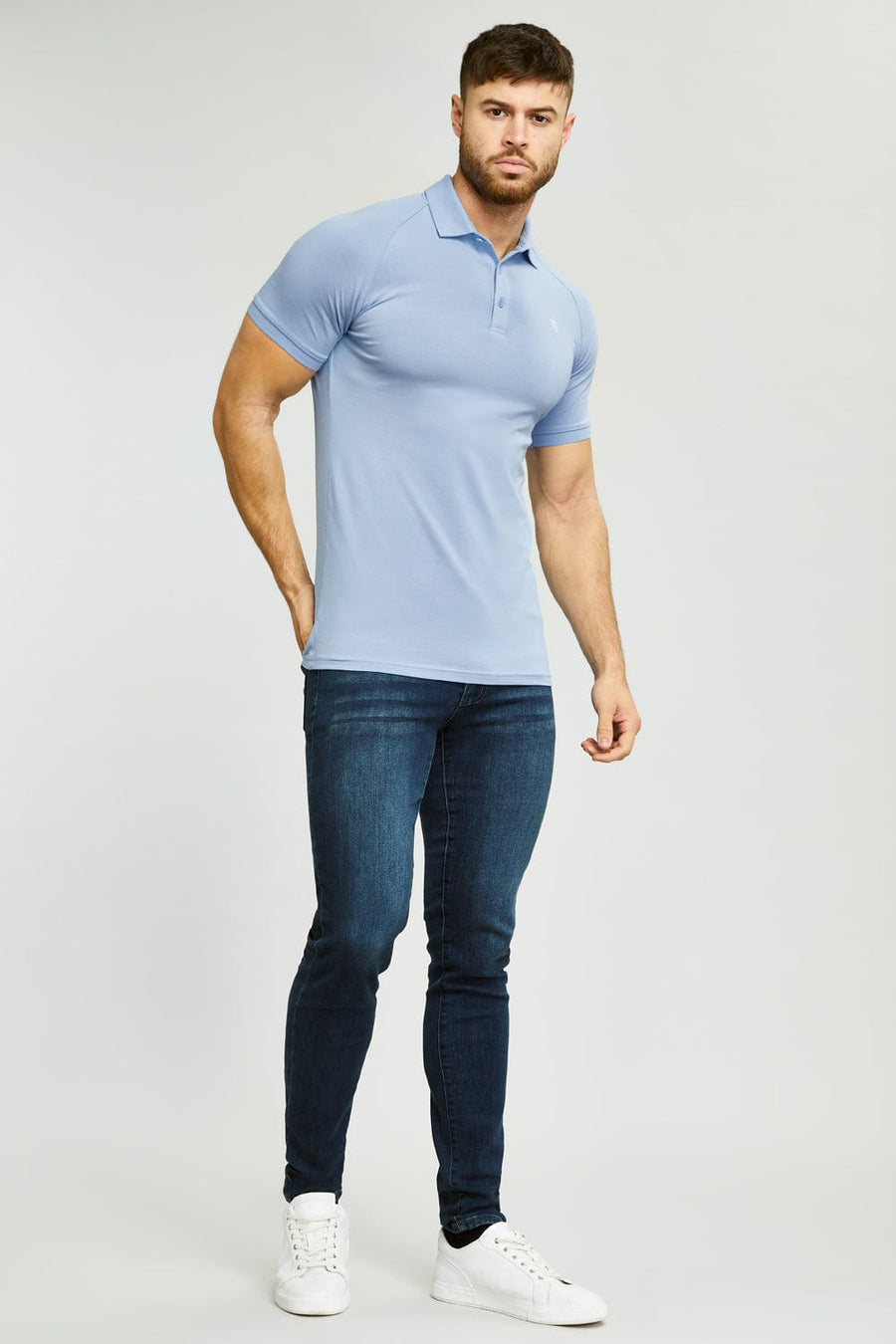 Muscle Fit Polo Shirts TAILORED ATHLETE ROW
