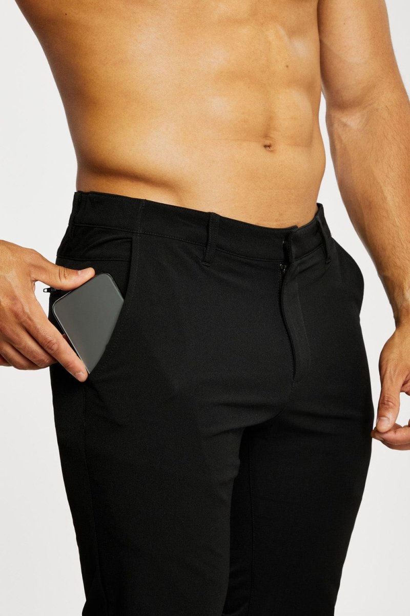 Everyday Tech Trousers in Black - TAILORED ATHLETE - ROW