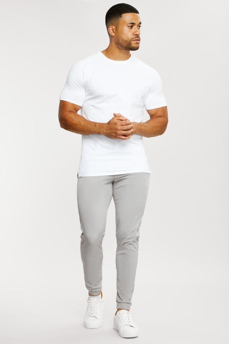 Everyday Tech Trousers in Soft Grey - TAILORED ATHLETE - ROW