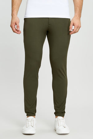 Everyday Tech Trousers in Khaki - TAILORED ATHLETE - ROW