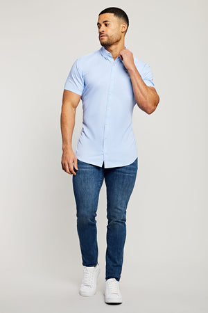 Bamboo Shirt (SS) in Pale Blue - TAILORED ATHLETE - ROW