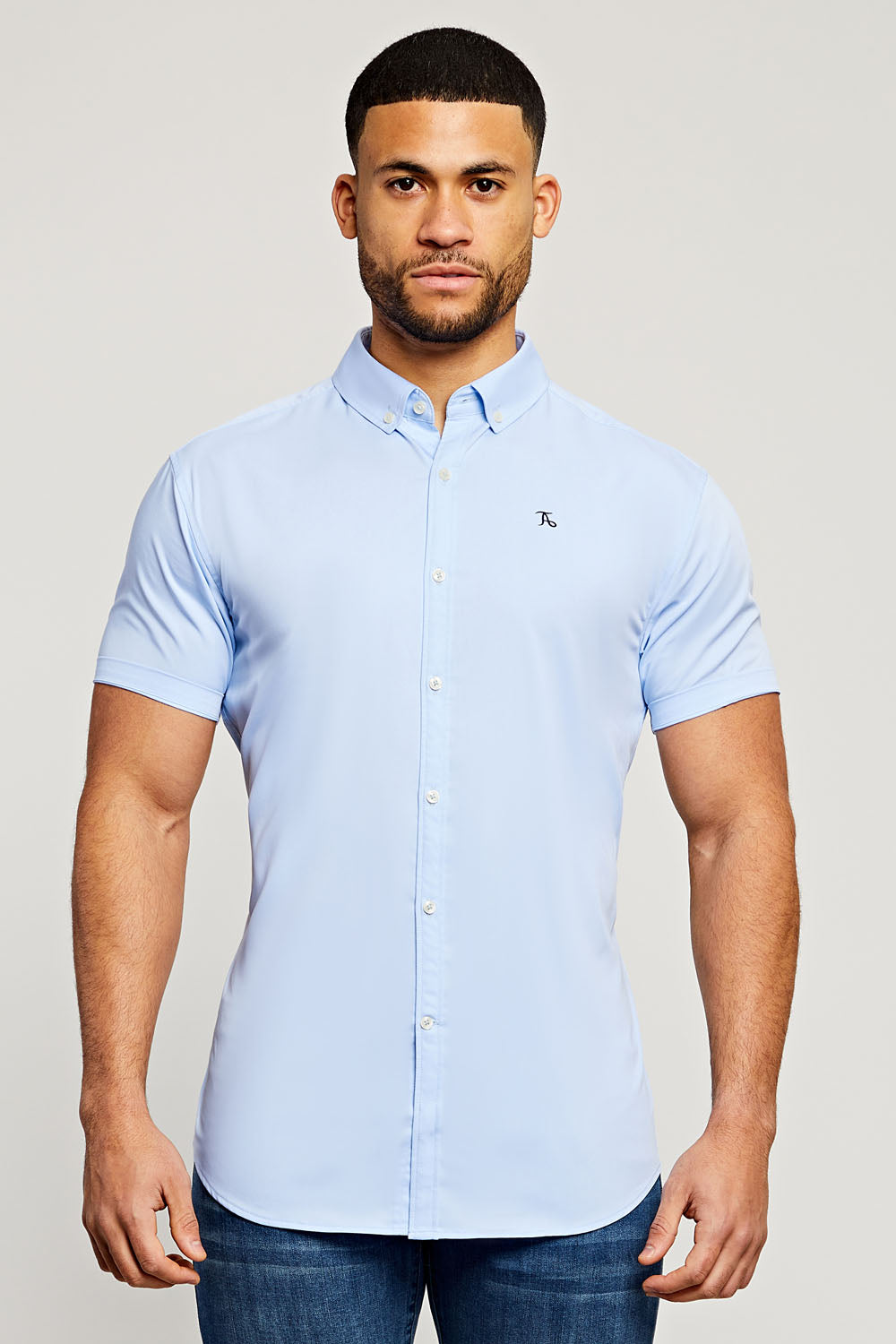 Bamboo Shirt (SS) in Pale Blue - TAILORED ATHLETE - ROW