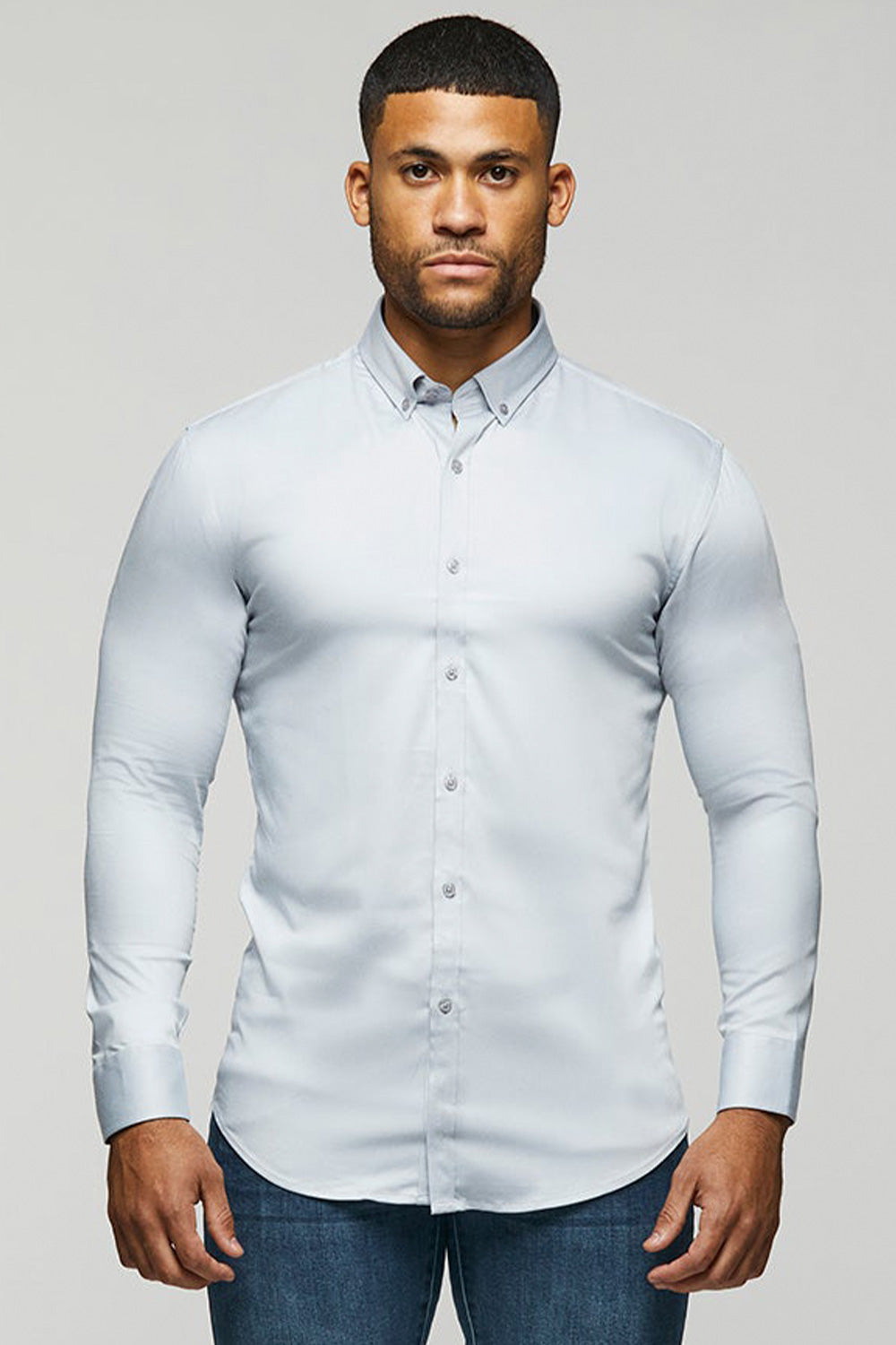 Bamboo Signature Shirt in Silver Grey - TAILORED ATHLETE - ROW
