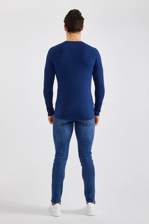 Essential T-Shirt (LS) in Navy - TAILORED ATHLETE - ROW