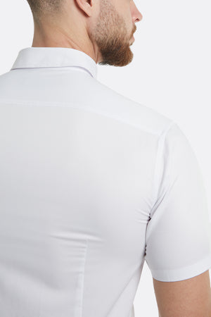 Muscle Fit Bamboo Shirt (SS) in White - TAILORED ATHLETE - ROW