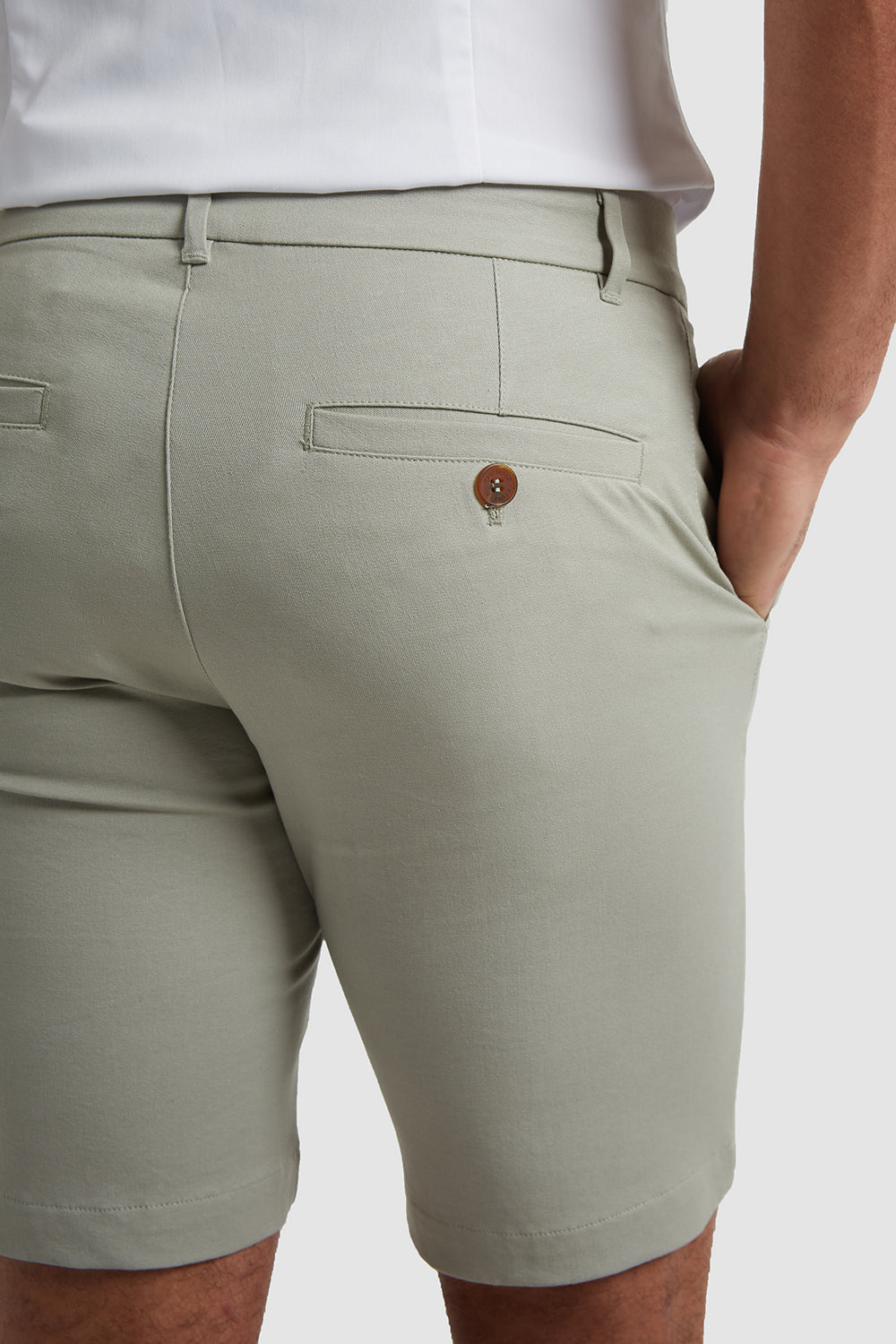 Mens white slim sale fit chino shorts