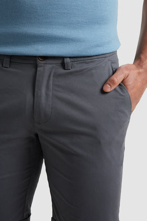 Muscle Fit Chino Shorts in Grey - TAILORED ATHLETE - ROW