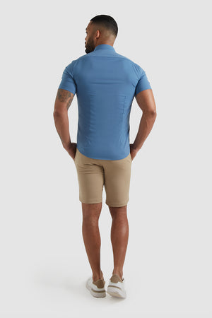 Muscle Fit Chino Shorts in Sand - TAILORED ATHLETE - ROW