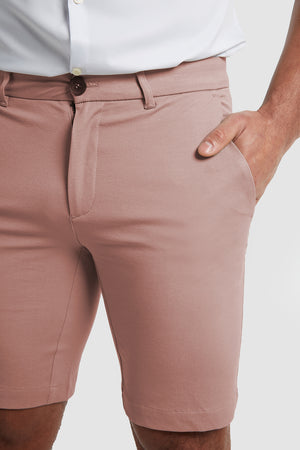 Muscle Fit Chino Shorts in Dusky Pink - TAILORED ATHLETE - ROW