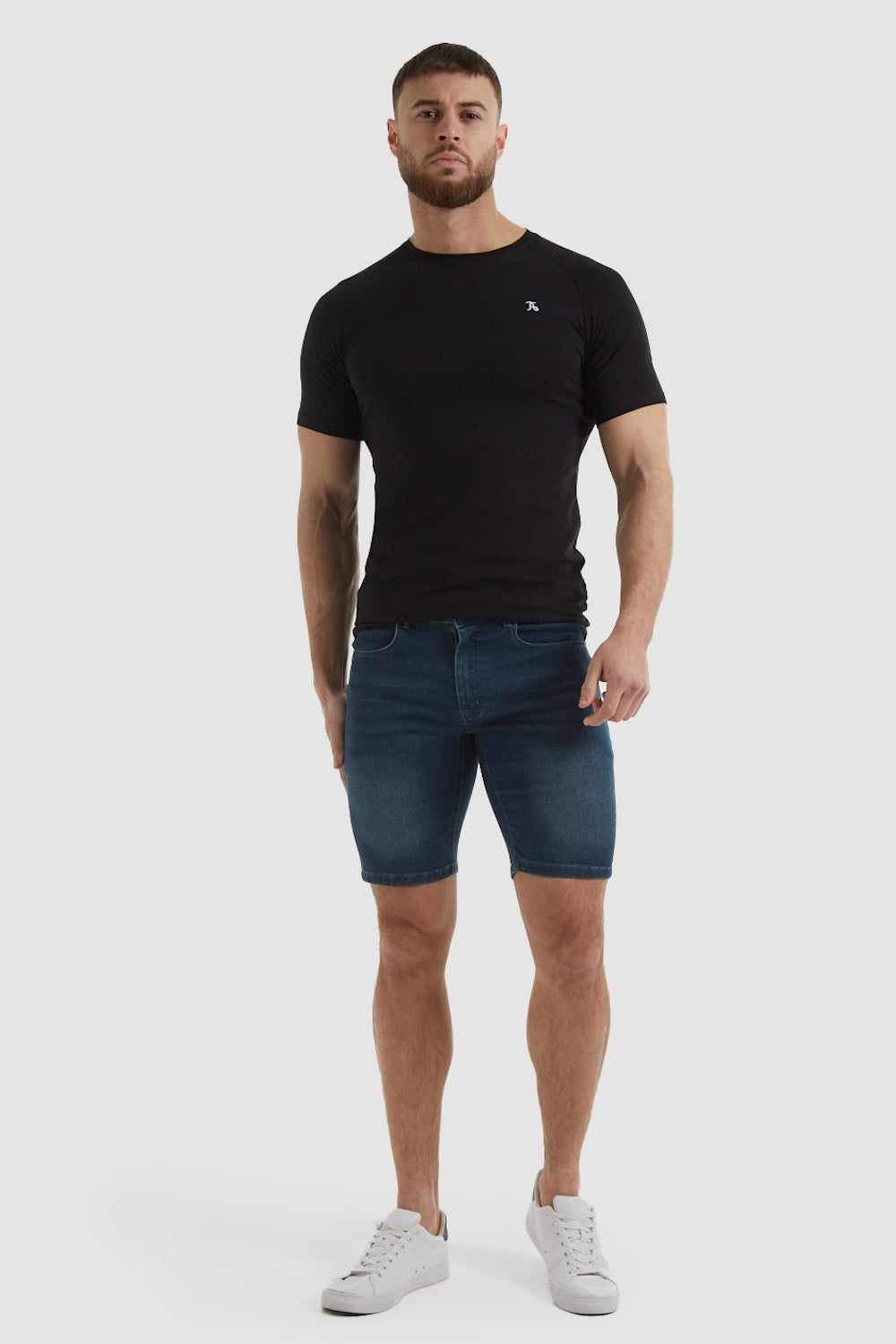 Mid on sale denim shorts