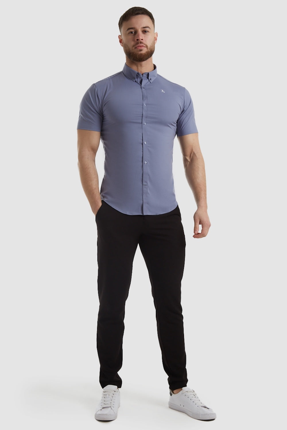 Fashion Fit T-Shirt in Grey Marl - TAILORED ATHLETE - USA