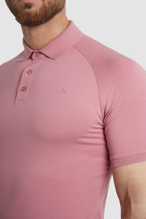 Muscle Fit Polo Shirt in Vintage Pink - TAILORED ATHLETE - ROW