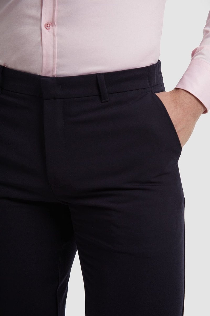 Muscle Fit Essential Trousers 2.0 in Navy - TAILORED ATHLETE - ROW
