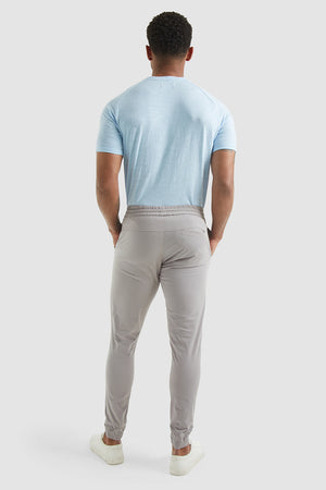 Lightweight Cuffed Trousers In Grey - TAILORED ATHLETE - ROW