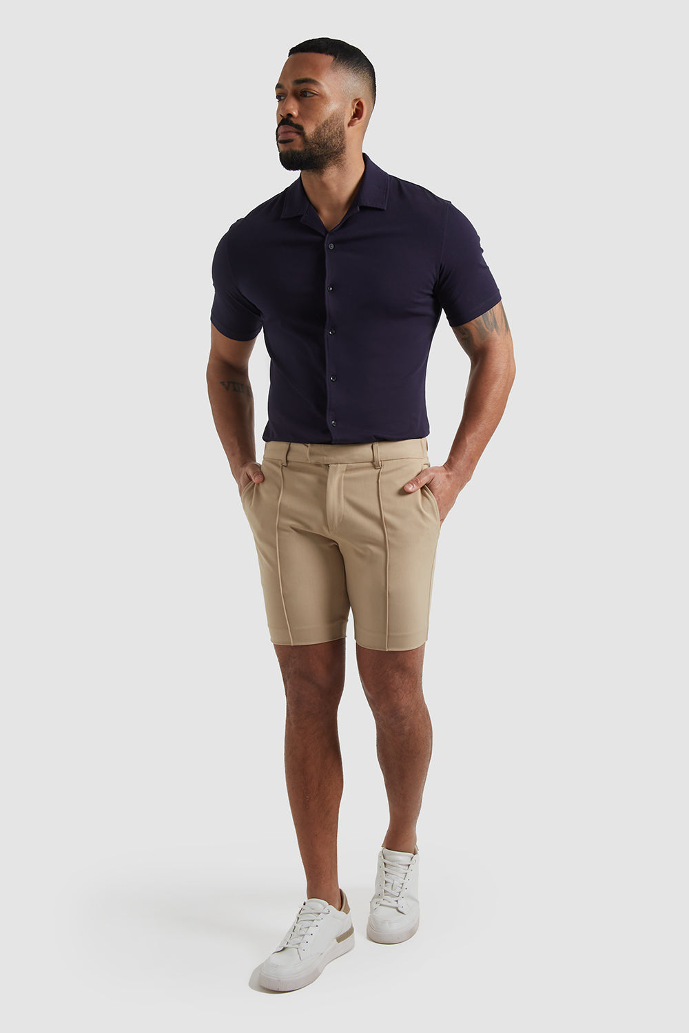 Tailored Shorts In Sand - TAILORED ATHLETE - ROW